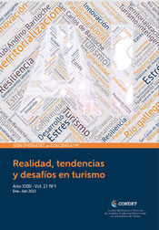 Realidad, Tendencias y Desafíos en Turismo (CONDET), volumen 20 número 1