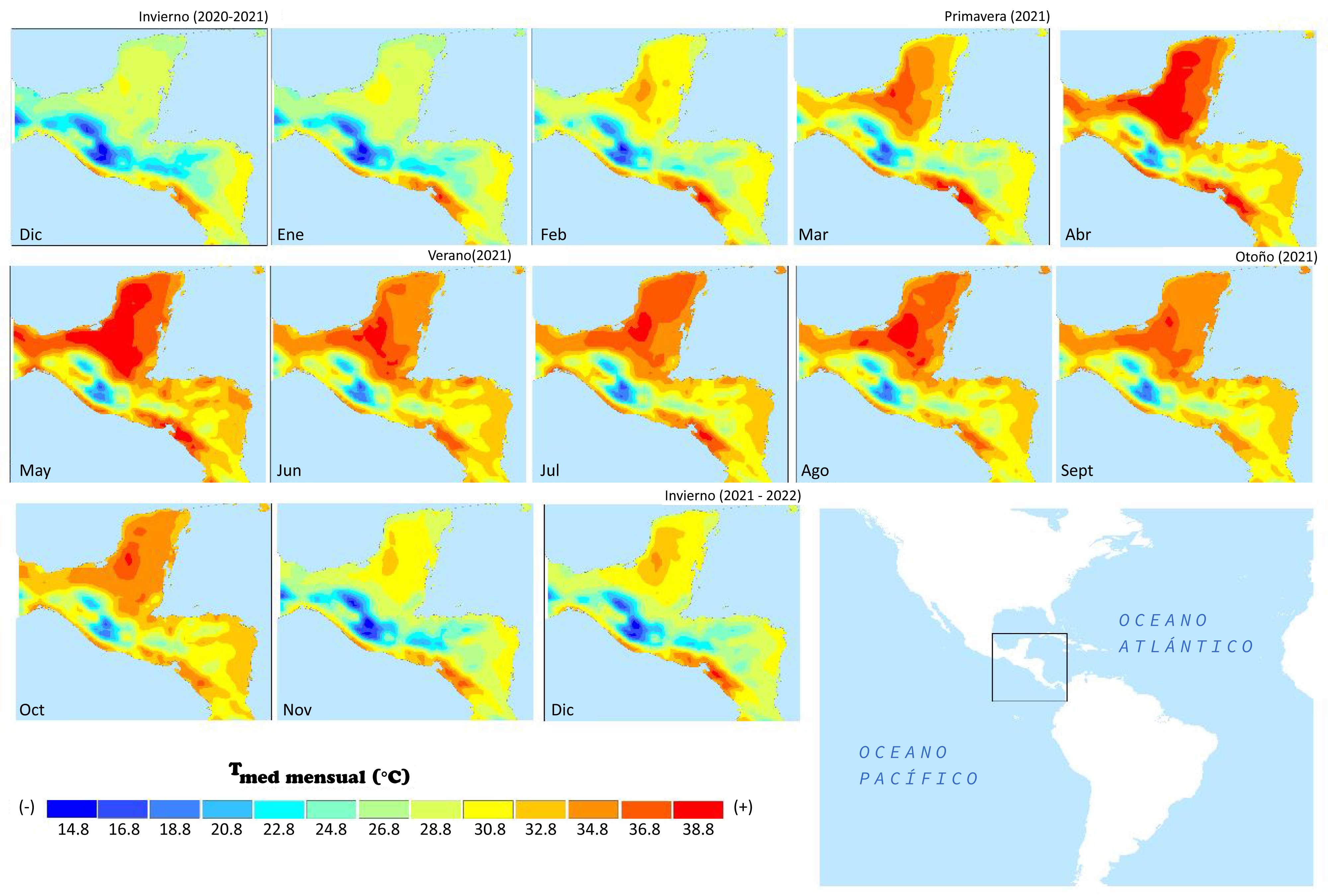 Evolución espaciotemporal del factor térmico óptimo para C capitata en escala regional. 