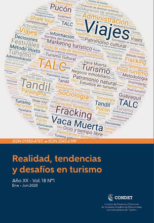 Revista Realidad, Tendencias y Desafíos en Turismo Año XX Vol 18 Nº1 Portada.