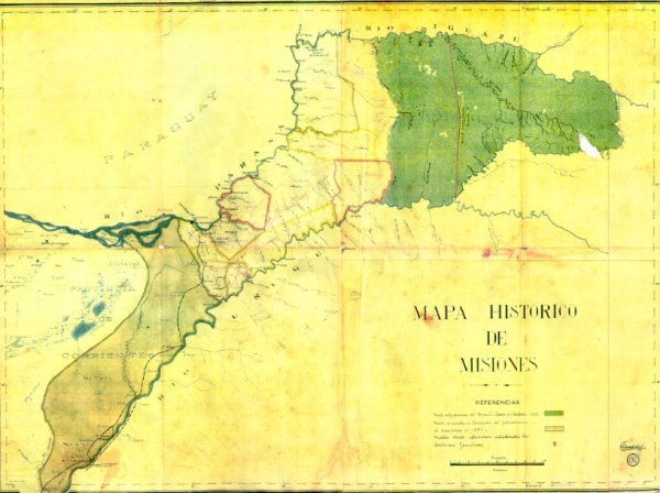 Mapa histórico de Misiones -Universidad Nacional de Misiones