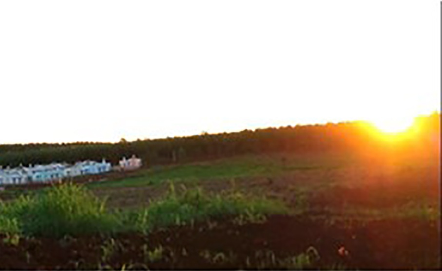 Paisaje de atardecer
