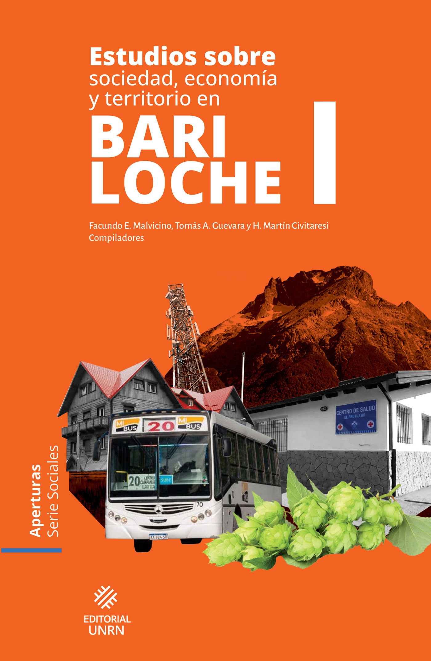 Tapa libro Estudios sobre sociedad, economía y territorio en Bariloche 1
