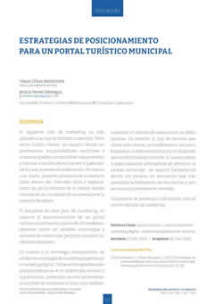 Estrategias de posicionamiento para un portal turístico municipal /