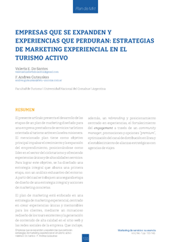 Empresas que se expanden y experiencias que perduran: estrategias de marketing experiencial en el turismo activo