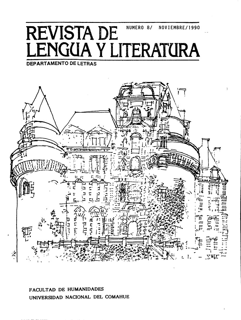 					Ver Vol. 4 Núm. 8 (1990): Revista de Lengua y Literatura
				