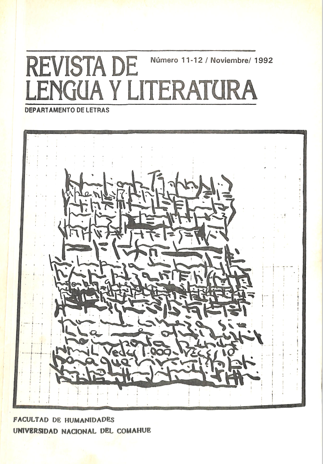 					Ver Vol. 6 Núm. 11-12 (1992): Revista de Lengua y Literatura
				
